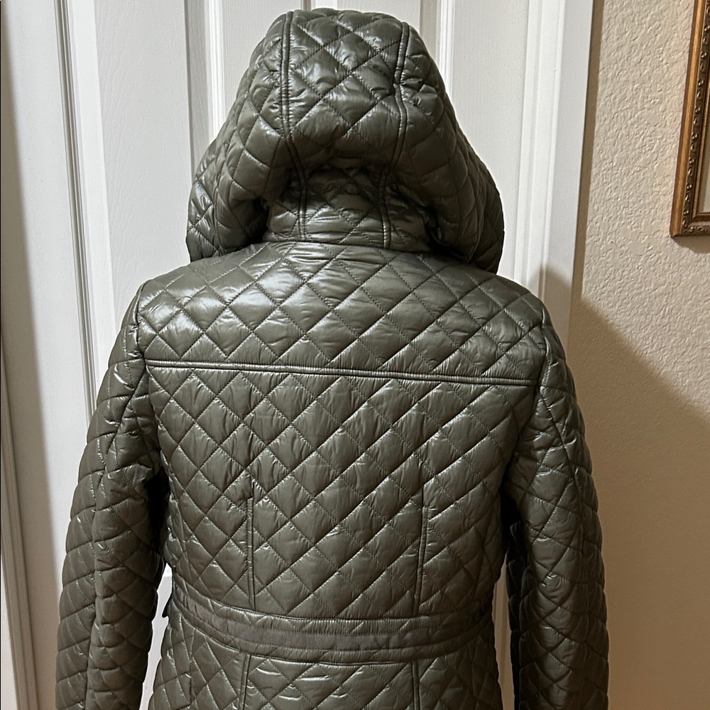 Kate Spade Quilted Puffer Jacket in Olive - Picture 9 of 16